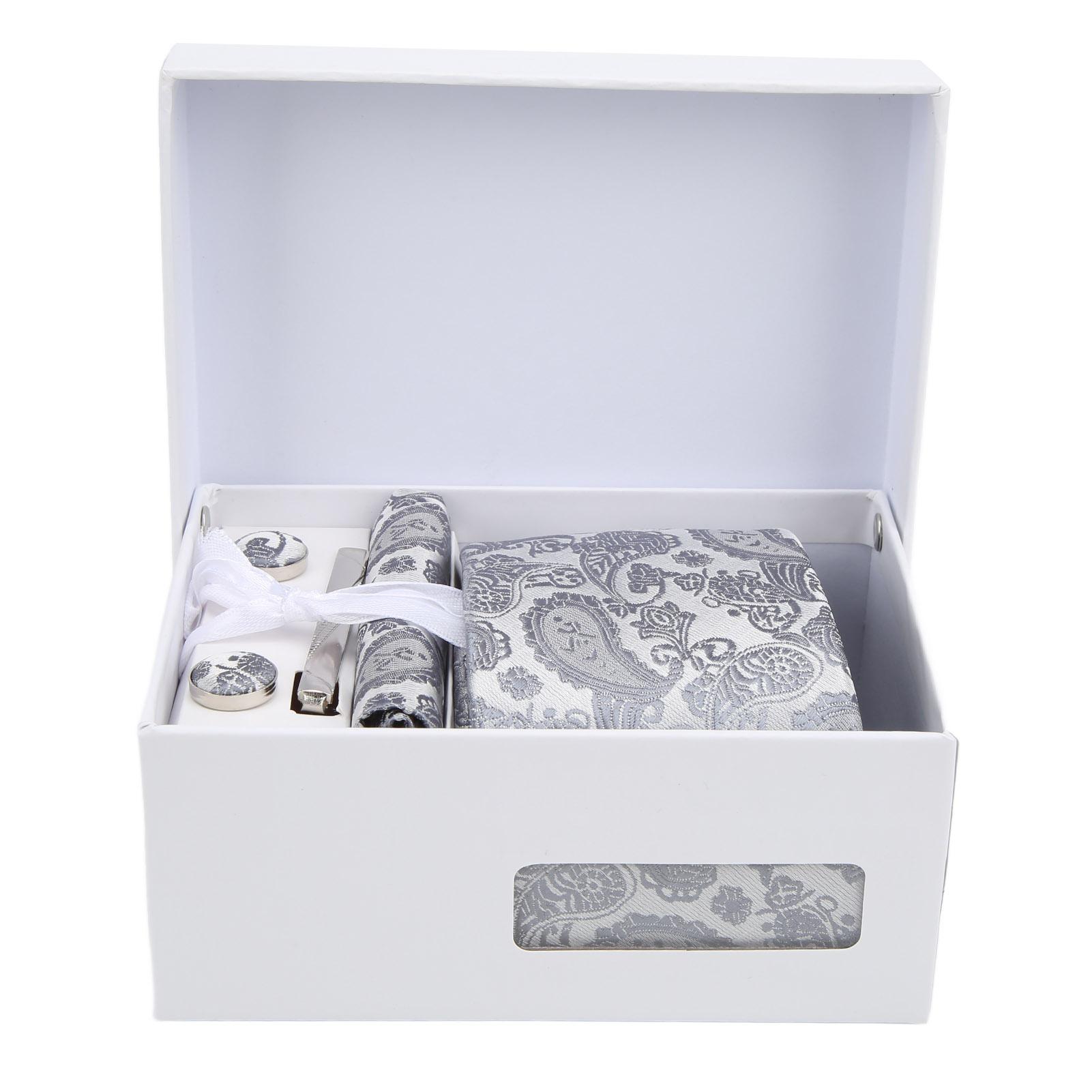 

6 шт. мужской галстук комплект классический мужской галстук подарочный набор деловой формальный костюм рубашка свадебный галстук