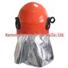 Hitzeschutz-Feuerwehrhelm mit Aluminiumfolien-Umhang für die Waldbrandbekämpfung