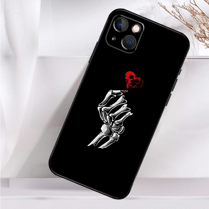 Aesthetics Skeleton Shockproof Case For iPhone 17 15 16 Pro Max 11 14 Plus 12 13 Mini 16e 17 Air Phone Cover