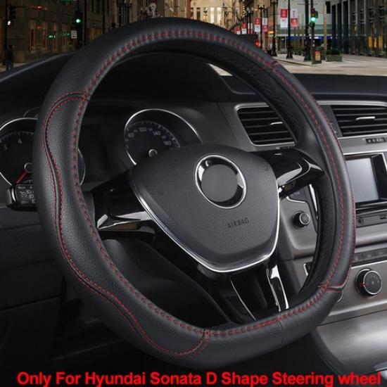 Car Steering Wheel Cover D Shape For Hyundai Sonata Sport 2015 -  Sport 2.0