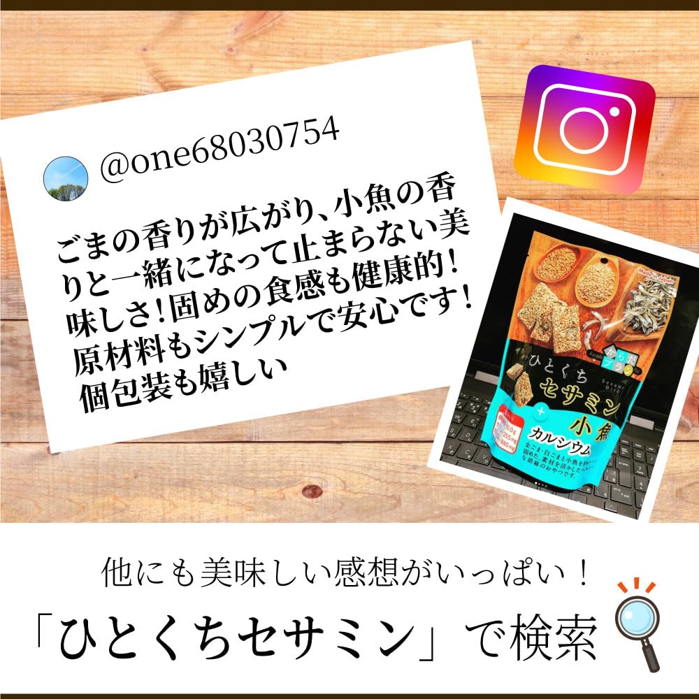 MD Holdings Karada Plan Hitokuchi Sesamin Small Fish Capacity (Large BOX)