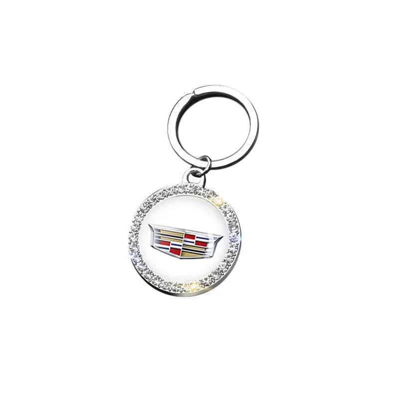 for Cadillac Escalade CTS ATS SRX Deville BLS XT4 XT5 XT6 STS XTS SLR XLR CT4 CT5 CT6 Metal Car Keyring Keychain Auto Decoration