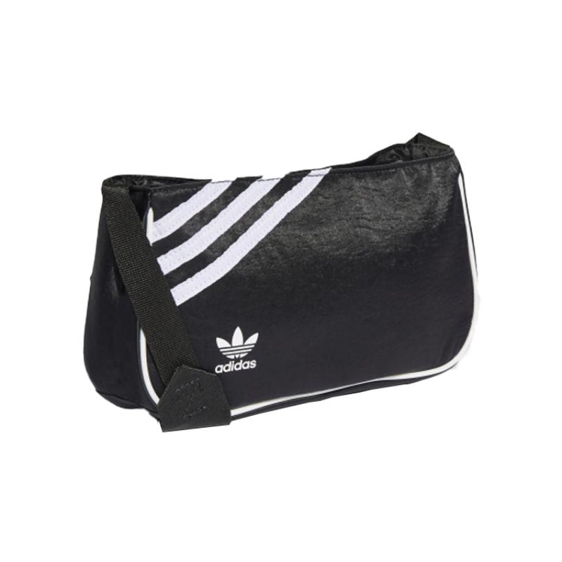 Adidas Originals Leather Shoulder Bag, Crossbody Bag Mini Unisex Black Adidas GN2097