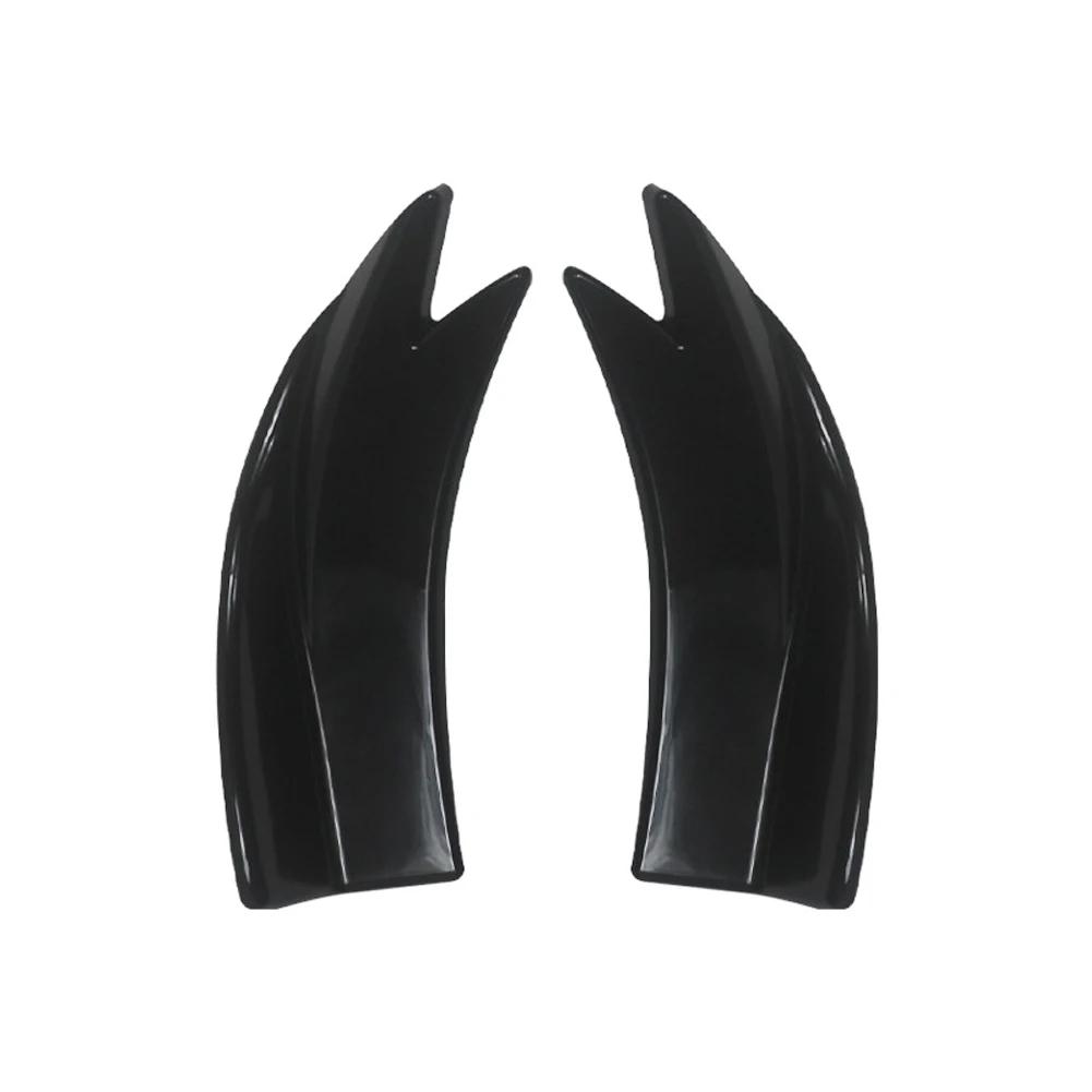 

Universal 2Pcs Car Rear Bumper Corner Guards 3D Airflow Sports Lip Spoiler Upgrade Valance Bumper Splitter for Sedans