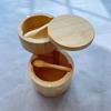 Multifunctional Bamboo Condiment Container Swivel Lid Kitchen Condiment Pots  Kitchen Organizer