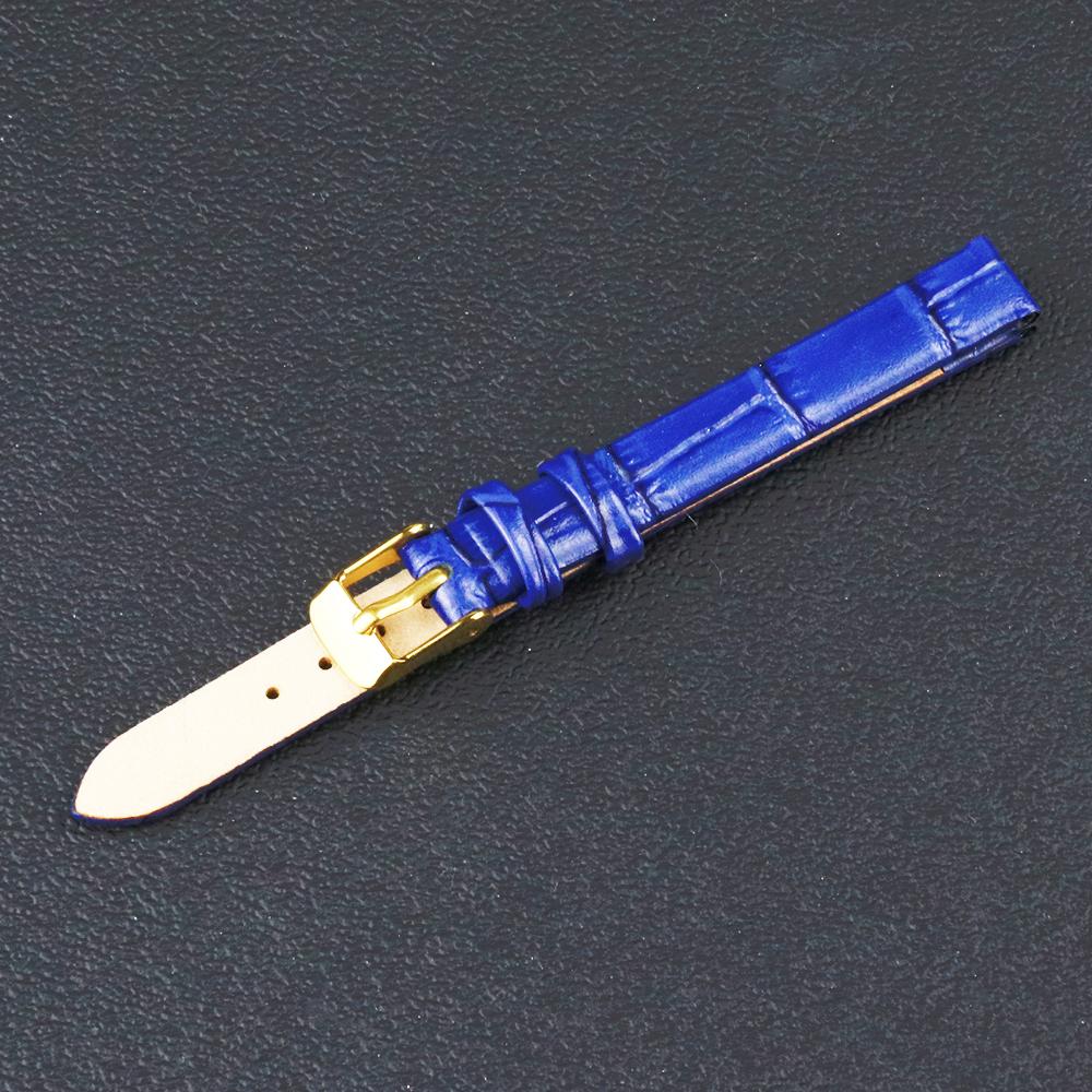 Leather Wath Strap 8mm 10mm 12mm 14mm 16mm 18mm 20mm Strap Genuine Leather Watch Bracelet Rose Gold Buckle with Tool