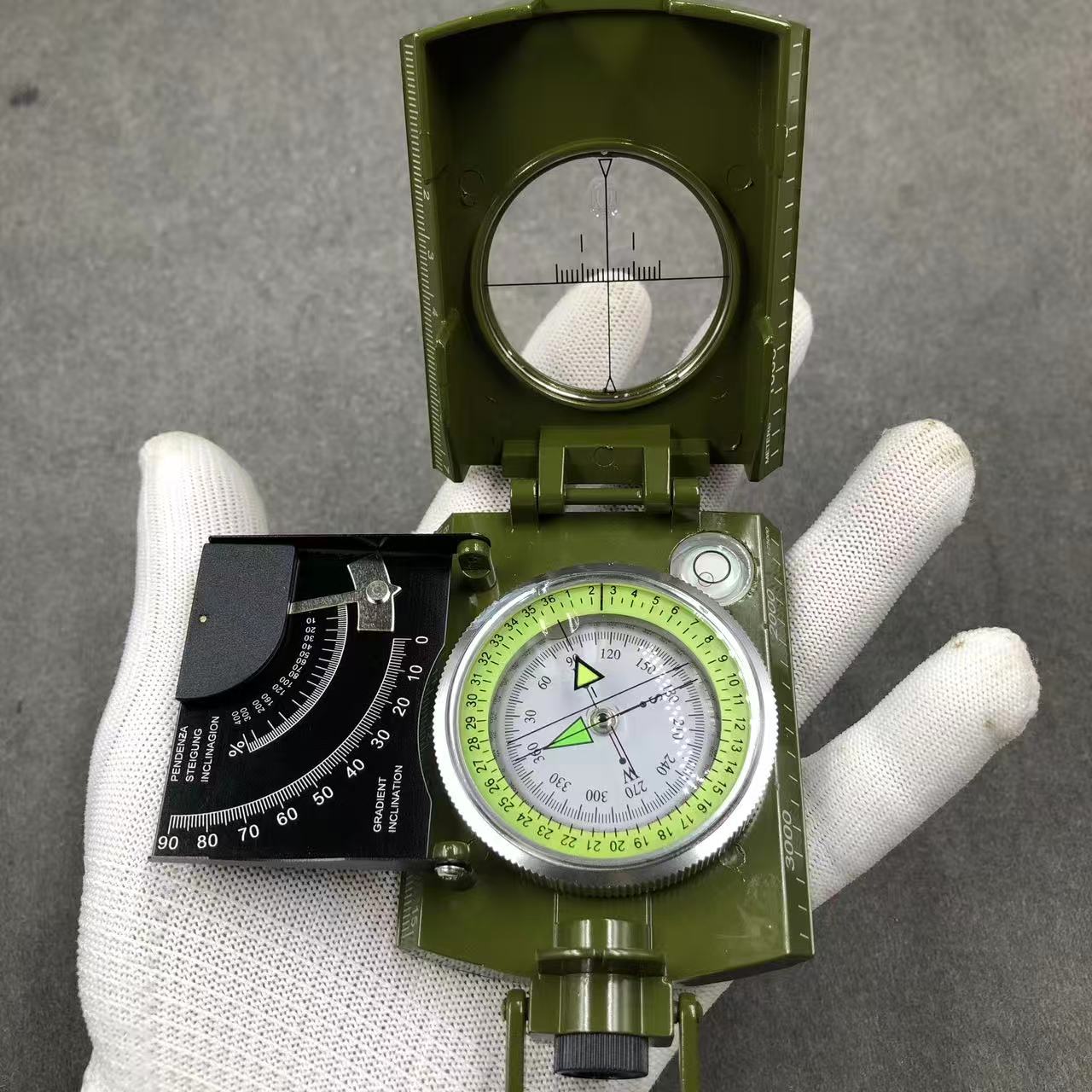 High-quality Metal Multi-functional Compass, Outdoor Navigation Compass, Portable Prism Compass