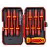 13pcs Magnetic Screwdriver Set with Interchangeable Bits - Durable Steel, Ideal for Electricians & DIY Repairs