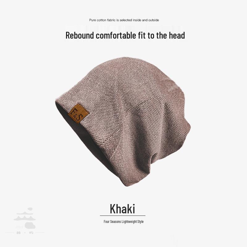 

Женская вязаная шапка-бини на зиму с кожаной этикеткой – Повседневная плюшевая шапочка для сна для послеродового периода