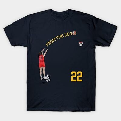 Caitlin! Clark #22 Z loga Basketbalová kreslená trička Unisex tričko