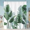 Beautiful Plant Flower Shower Curtain Eucalyptus Leaf Cherry Blossom Scenery Cat Butterfly Polyester Bath Curtain Bathroom Decor