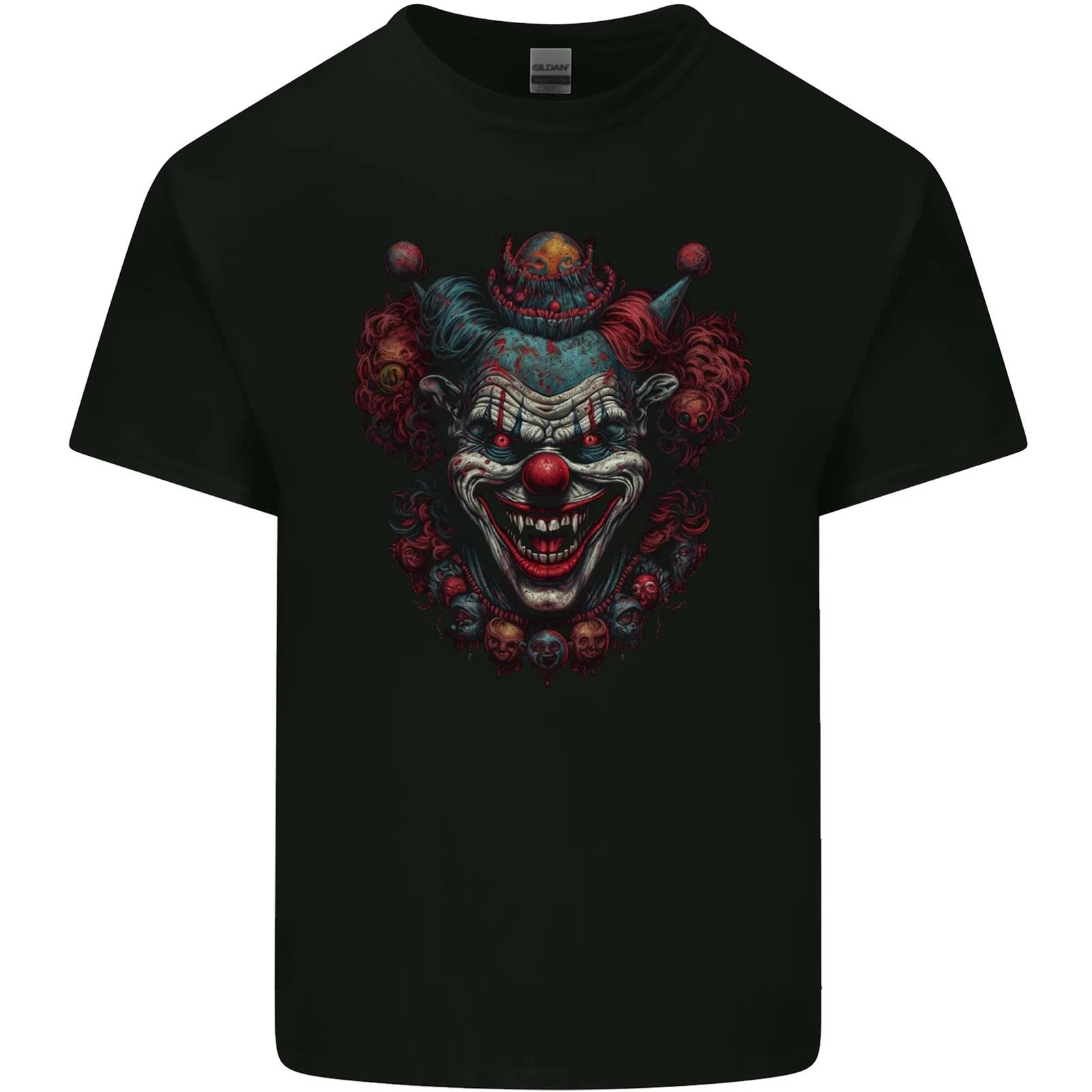 An Evil Clown Halloween Horror Vampire Kids T-Shirt Childrens M