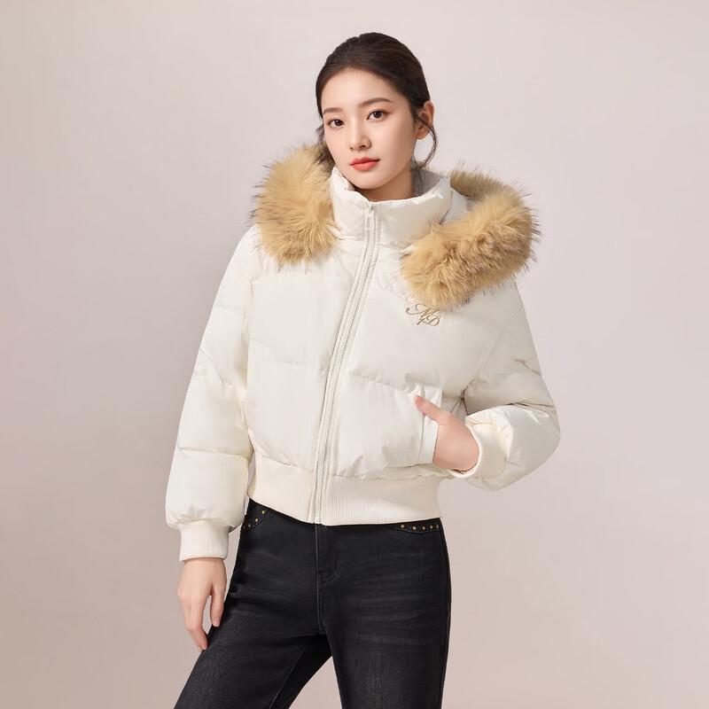 IEF Women's American Casual White Duck Down Jacket