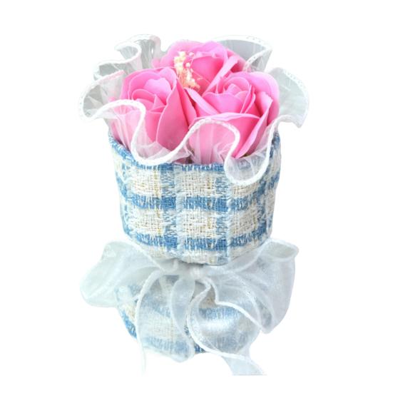 Yousheng Mini Artificial Rose Bouquet Handcrafted Simulated Flower Decoration Romantic Valentine's Day Birthday Gift for Mother Wife Girlfriend