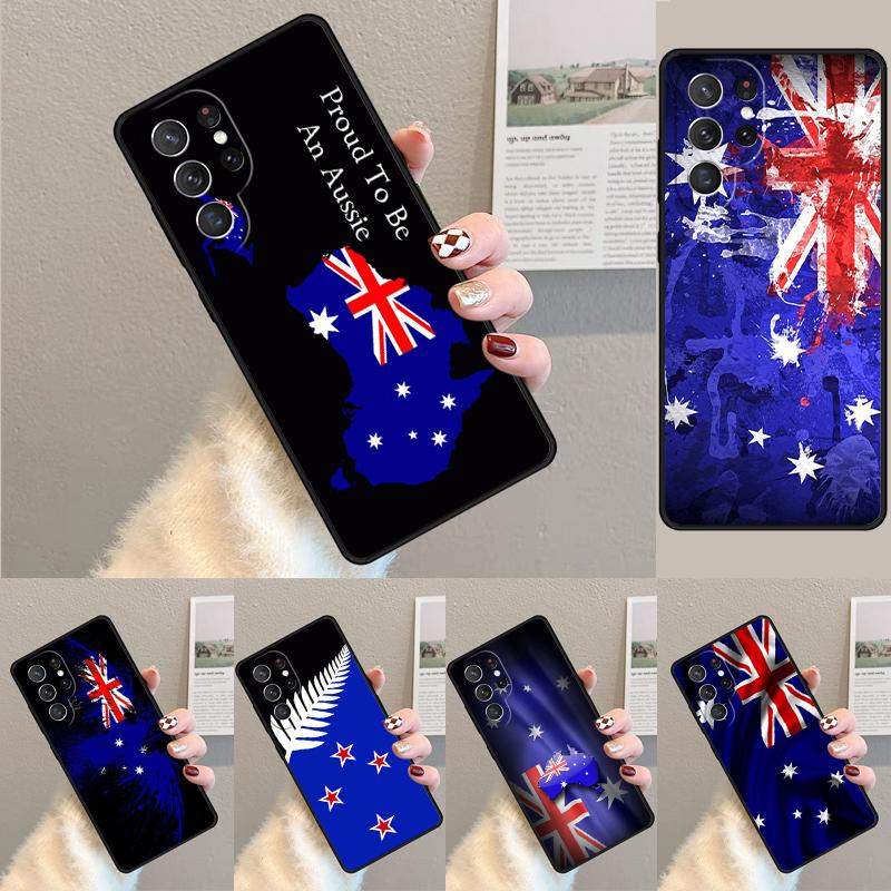 Australian Flag Phone Case for Samsung Galaxy note 10 pro S26 Ultra S23 S24 FE S25 S21 S22 PLUS shockproof Cove