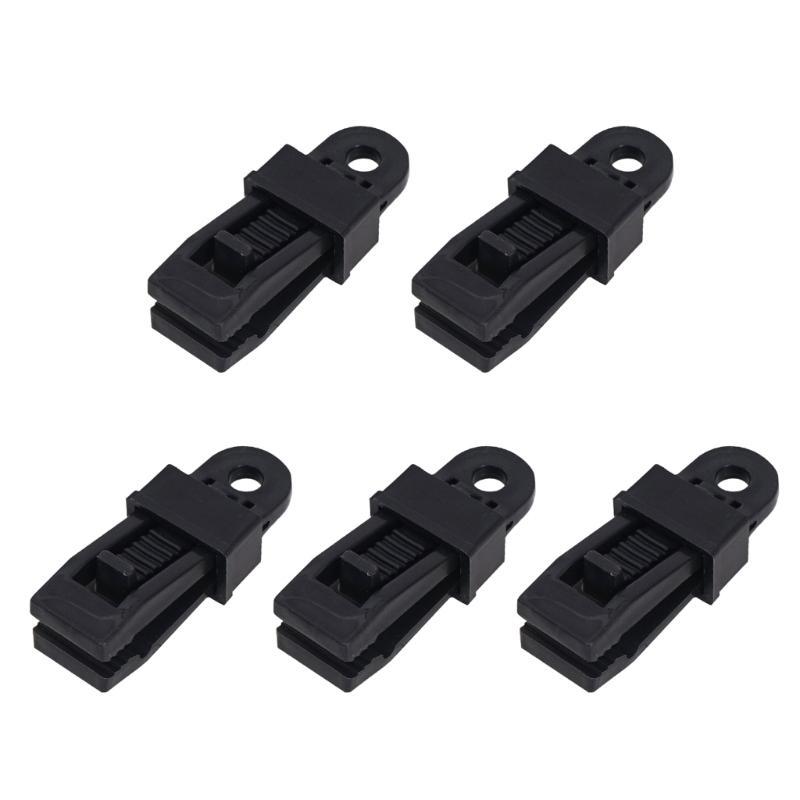 5x Awnings Clamps Tarp Clip Wind Rope Buckle Practical Tent Tighten Lock Grip