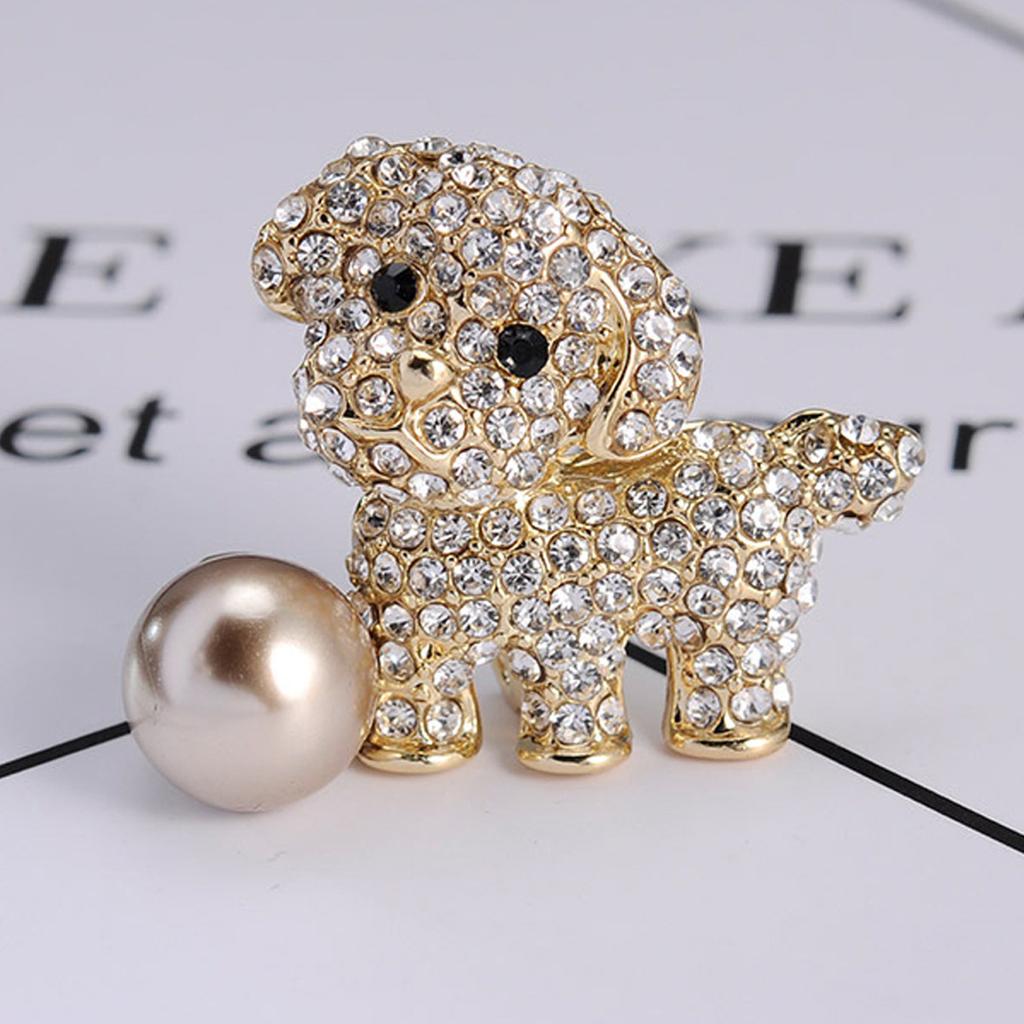Fashionable Cute Little Dog Brooch