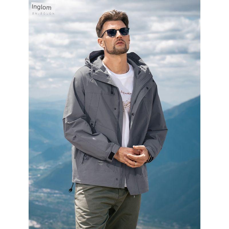 Yingjuelun Outdoor Casual Hooded Jacket Men's 2025 New Windproof Workwear Coat Autumn and Winter Top D