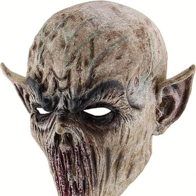 Masque d'Alien d'Horreur Latex Couvre-Tête Complet Accessoire de Costume Halloween Cosplay Fête
