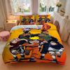 Naruto Team Seven Adventure Print 3Pcs Bedding Setduvet Cover With 2 Bedropillowcase Home Birthday Gift