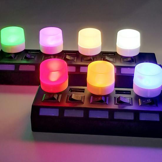 USB Nattlys Video Blits Uten Lys Mykt Plug and Play Lysgjennomskinnelig Lampeskjerm Dekorativ Skrivebord