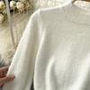 Autumn And Winter Fashion Short Long-Sleeved Knitted Sweater + Hip Short Skirt Two-Piece Set