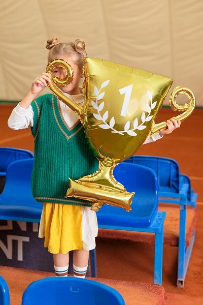 Cup Foil Balloon, 64x61cm, Gold
