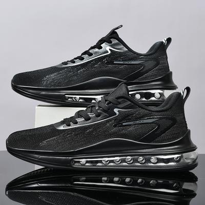 Black Casual Shoes Breathable and Anti Slip Walking Shoes Men's Shoes Outdoor Comfortable and Fashionable Lace Up Running Shoes