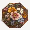 1pc Floral Arrangement Vintage Style Umbrella with Plastic Handle,Suitable for All Seasons Umbrellaptys26036