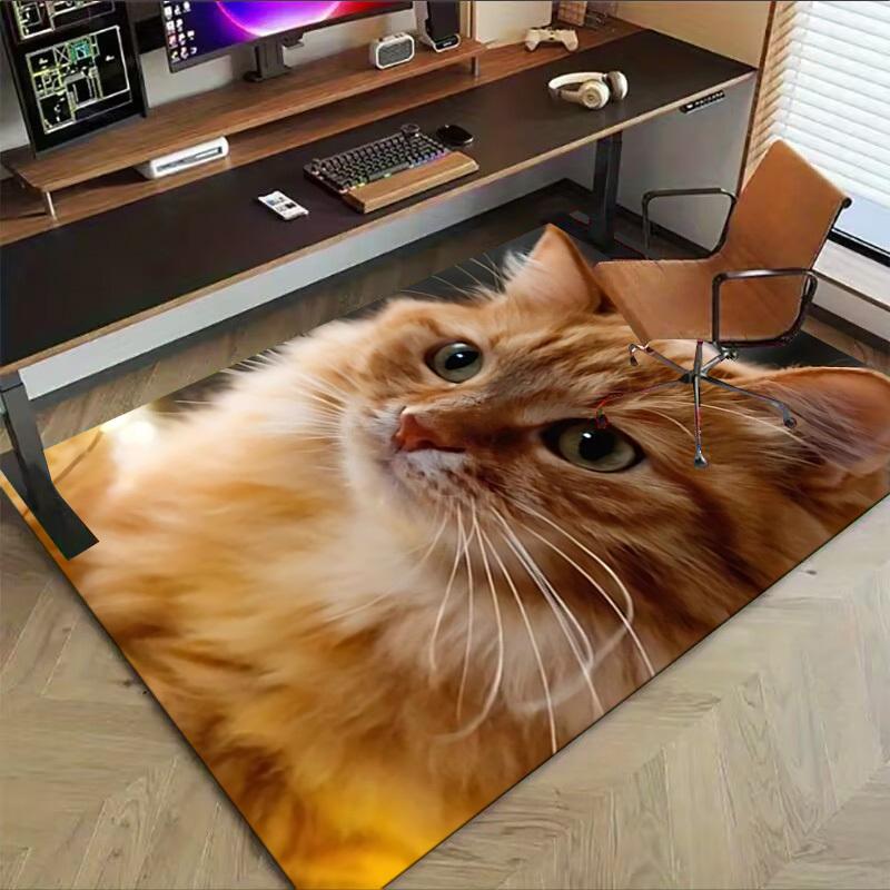 1pc cat Carpet, Office Rug Outdoor Mat Home Decor Area Carpet Festival