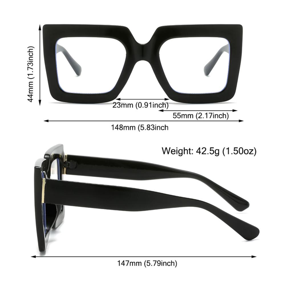 Colorful Ladies Optical Glasses Frame Oversized Computer Eyewear Female Eyeglasses  for Women