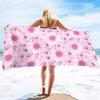 Daisy Print Extra Large Highly Absorbent Beach Towel, Quick-Dry & Super Soft for Travel Swim Yoga Women Men Sand Free Towels
