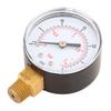 Pressure Gauge 50mm 1Celsius4 BSPT Brass Thread for Fuel   Oil Gas Water (0-15PSI 0-1Bar)