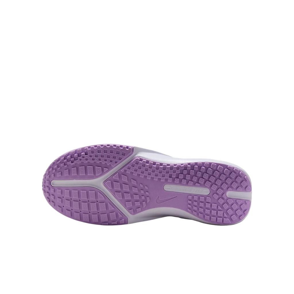 Nike SONIC FLY Shock Absorbers Low Top Kids' Running Shoes White Purple Sneakers FZ0017-500