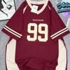 Men's And Women'S Sleeveless T-Shirt Number 99 Korean Style Cotton Collar Wide Form Unisex Super Beautiful Trend