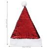 Red Green Flip Sequin Fancy Merry Christmas Hat | Santa Claus Cap for Kids Babies Adults | Free Size XMAS Cap Santa Claus Hat