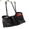 Tote Bag - A Niche Minimalist Style Commuter Single Shoulder Bag with A Basket On The Shoulder and An Elastic Strap for The Shoulder.
