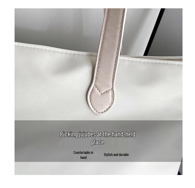Stilvolle Damen Canvas Nylon Unterarm Tote: Vielseitige, geräumige Umhängetasche