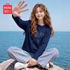MINISO Women's Pure Cotton Long-Sleeve T-shirt
