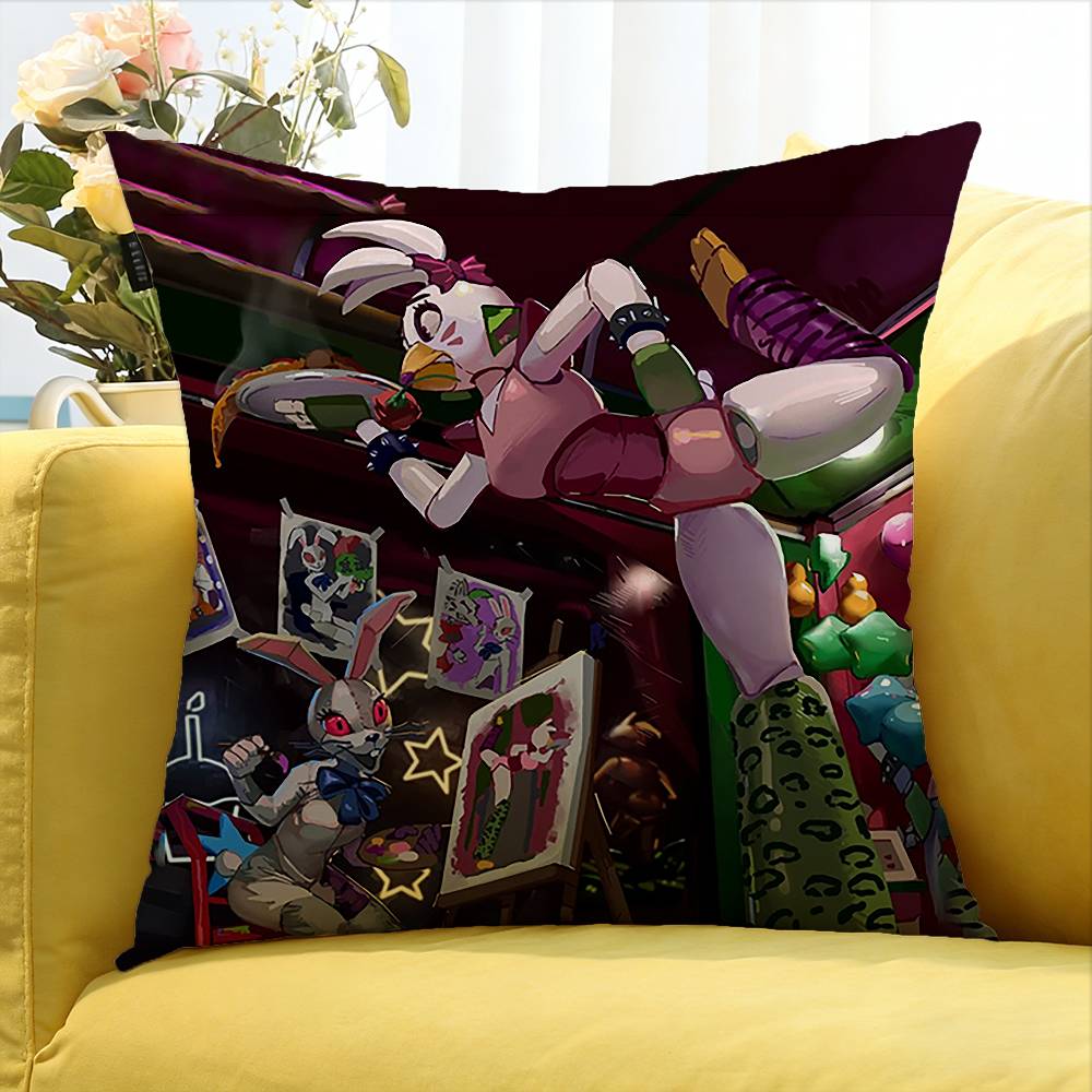 WFnafS World Various Sizes Square Pillow Case For Car Home Bedchamber Decor