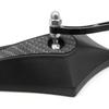uxcell Motorcycle Rear View Mirror, Black, Pentagonal Pattern, Rear View Mirror, Suitable for Motorcycle Bikes, Pack of 2