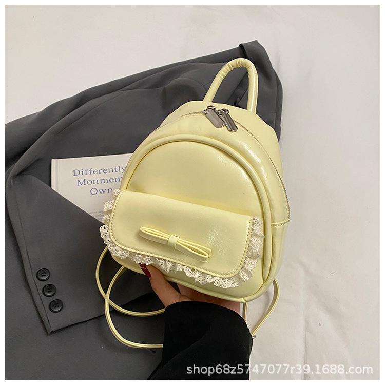 Fashion Popular Bow Handbag Women's 2025 Spring and Summer New Simple Ballet Style Versatile Travel Backpack