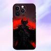 Funda de Teléfono para iPhone 16,15,14,13,12,11 Plus,Pro Max,XS,X,XR,SE,Mini,8,7 Game B-Bloodborne Dark Souls, Cubierta Negra de Silicona Suave