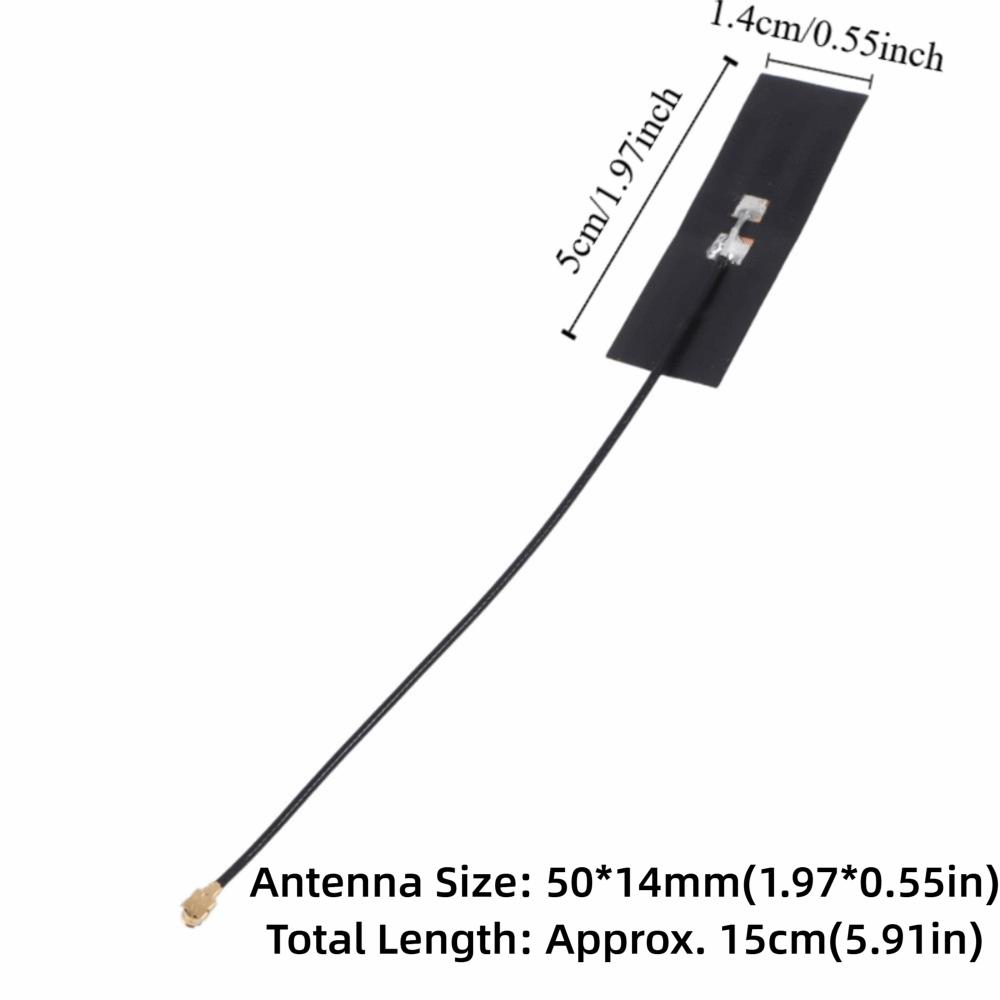 20Pcs 2.4G/5.8G FPC Antenna 2 Frequency High Gain FPC Built In Antenna for IPEX Joint Wireless Module Antenna Network Equipment