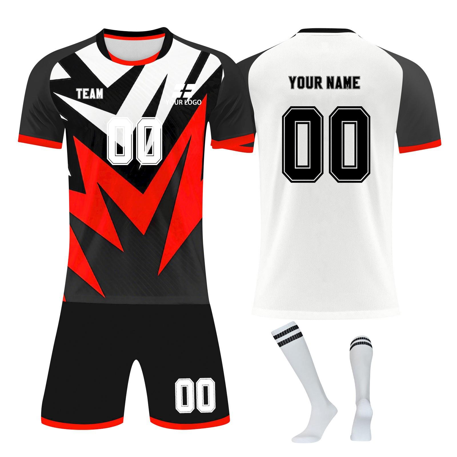 

Комплект персонализированных рубашек для мужчин и девочек с именем и номером, футбольные майки на заказ для мальчиков, тренировочный костюм XS киноварь