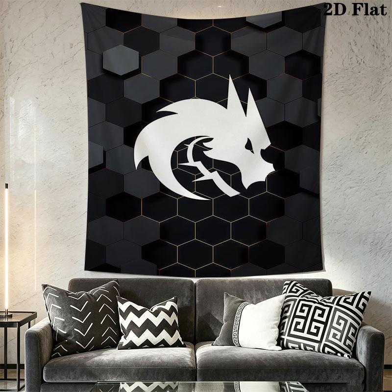 Team Spirit Wall Hanging Printed Fabric Blanket Decorative Tapestries for Bedroom Living Room Home Decor