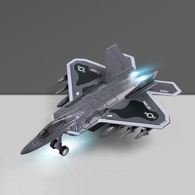 Alloy Fighter Plane Toy with Sound And Light Features Boy's Holiday Gift Airplane Model Toy