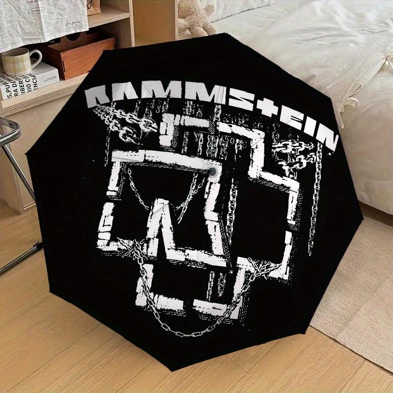 1pc Rammstein Themed High-quality Umbrella,Automatic Opening and Closing Umbrella,Multi-functional Umbrella G0811018