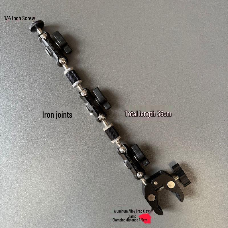 Universal Metal Crab Claw Clip: 360° Mobile & Camera Mount