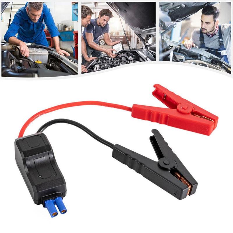 Starthilfekabel mit Klemmen Boosterkabel mit EC5-Stecker und Verhindert Rücklade-Modul für Auto-Starthilfe